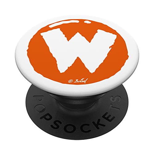 WERNER W Logo classic weiß PopSockets mit austauschbarem PopGrip von WERNER