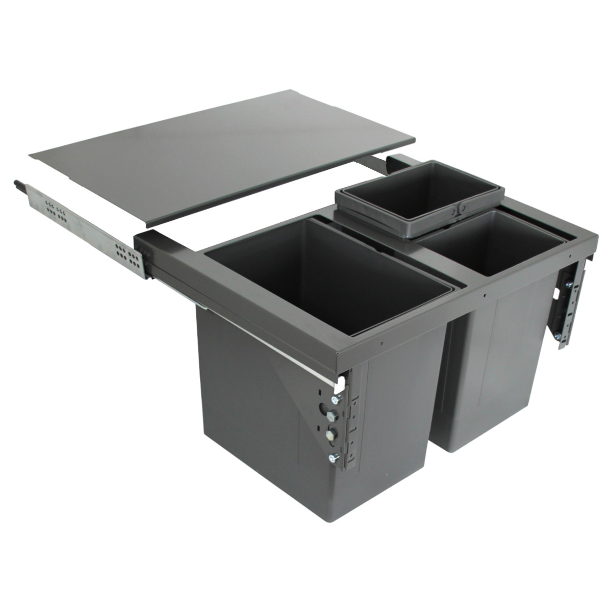 WESCO 17L + 2 x 8L Pullboy Soft Comfort 1 Einbau Abfallsammler 60 cm Grau 33 L WESCO 17L + 2 x 8L Pullboy Soft Comfort 1 Einbau Abfallsammler 60 cm Grau 33 L von WESCO