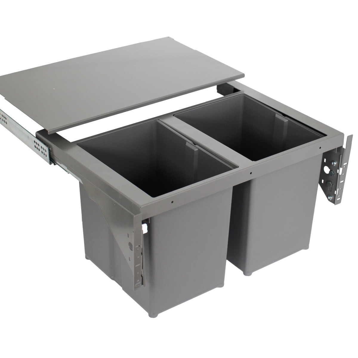 WESCO 2 x 17 L PBSC 1 Einbau Abfallsammler Mülleimer 60 cm Grau 34 L WESCO 2 x 17 L PBSC 1 Einbau Abfallsammler Mülleimer 60 cm Grau 34 L von WESCO