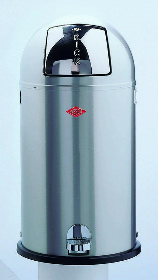 WESCO Mülleimer 40,0 l neusilber von WESCO