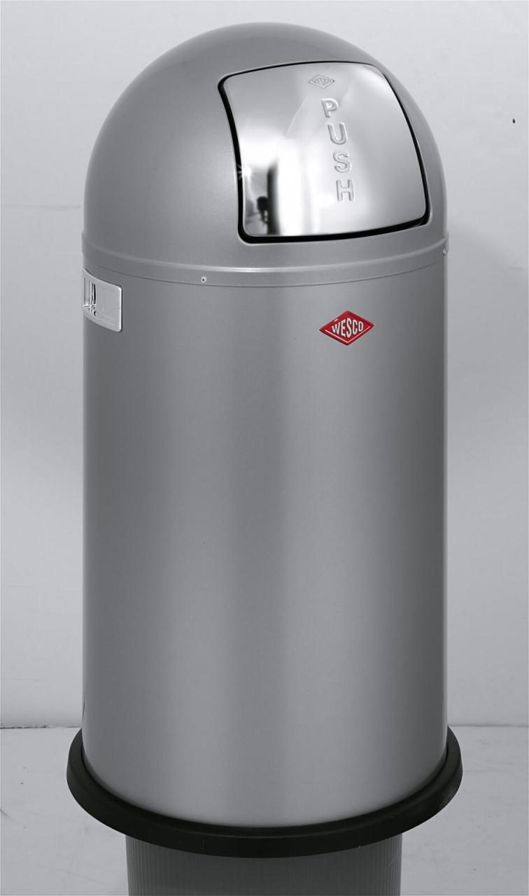 WESCO Mülleimer 50,0 l silber von WESCO