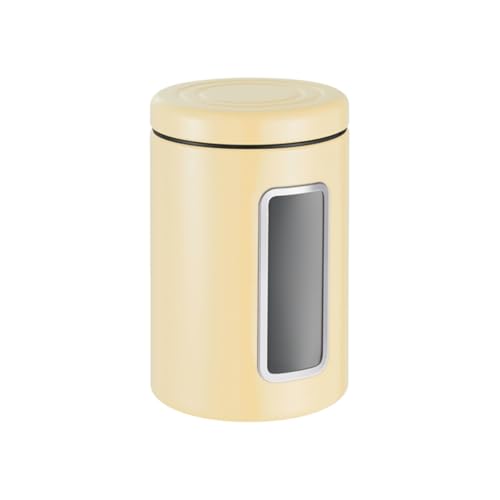 Wesco Vorratsdose Classic Line in der Farbe mandel, pulverbeschichtetes Stahlblech, 2 Liter Volumen, Sichtfenster aus Acryl Wesco Vorratsdose Classic Line in der Farbe mandel, pulverbeschichtetes Stahlblech, 2 Liter Volumen, Sichtfenster aus Acryl von WESCO