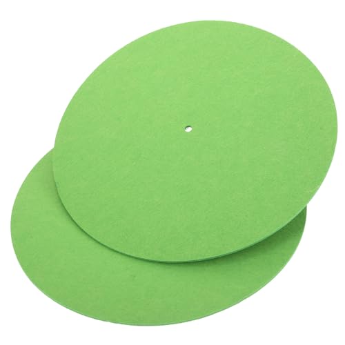 WESIEVYA 2 Stück Schallplattenmatte, Vinyl Plattenspieler Pad, Vinyl Plattenspielermatte, Schallplatten Pad, Schallplatten Schutzmatte, Disc Schutzmatte, Musikbedarf, Vinyl Plattenspieler WESIEVYA 2 Stück Schallplattenmatte, Vinyl Plattenspieler Pad, Vinyl Plattenspielermatte, Schallplatten Pad, Schallplatten Schutzmatte, Disc Schutzmatte, Musikbedarf, Vinyl Plattenspieler von WESIEVYA
