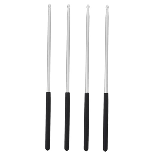 WESIEVYA 4 Stück Trommelstangen Aus Aluminiumlegierung, Trommelstöcke, Klassischer, Leichter Percussion Stick, Percussion Drumsticks, Arbeitsschlägel Für Trommeln, Trommelstöcke, Trommel WESIEVYA 4 Stück Trommelstangen Aus Aluminiumlegierung, Trommelstöcke, Klassischer, Leichter Percussion Stick, Percussion Drumsticks, Arbeitsschlägel Für Trommeln, Trommelstöcke, Trommel von WESIEVYA