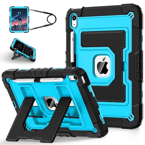 WESOROL CASE iPad (A16) 11. / 10. Generation 11/10,9 Zoll 2025/2022, kinderfreundliche iPad-Hülle der 10. Generation mit Stifthalter, strapazierfähig, stoßfest, für iPad der 11. / 10. Generation von WESOROL CASE