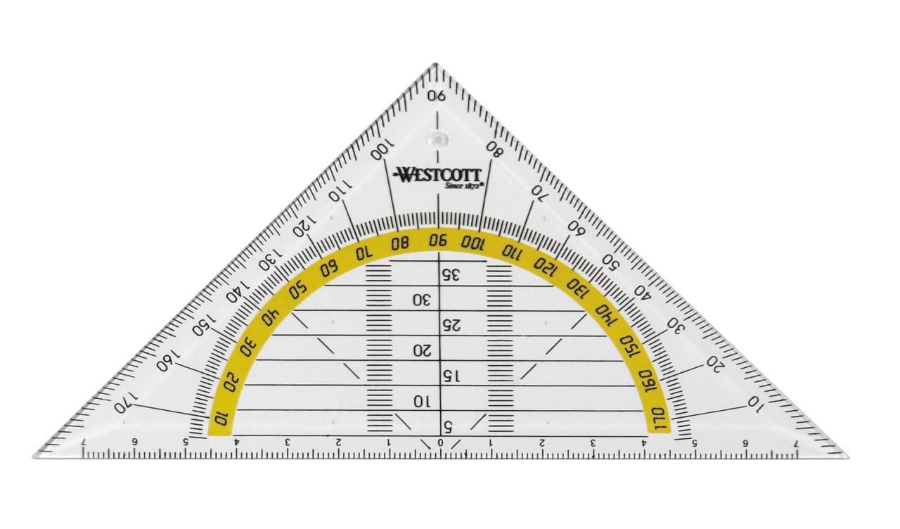 WESTCOTT Geometrie-Dreieck 14,0 cm von WESTCOTT