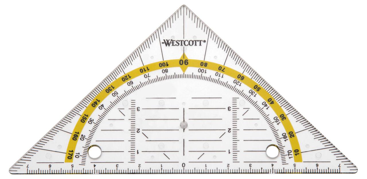 WESTCOTT Geometrie-Dreieck 14,0 cm von WESTCOTT