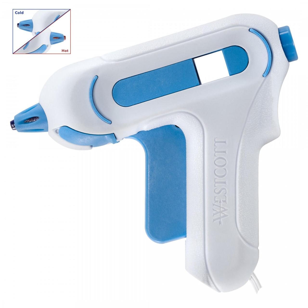 WESTCOTT mini Heißklebepistole weiß/blau WESTCOTT mini Heißklebepistole weiß/blau von WESTCOTT