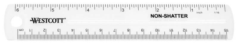 WESTCOTT Lineal 15 cm von WESTCOTT