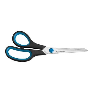 WESTCOTT Linkshänder-Schere Easy Grip schwarz-blau 21,0 cm von WESTCOTT