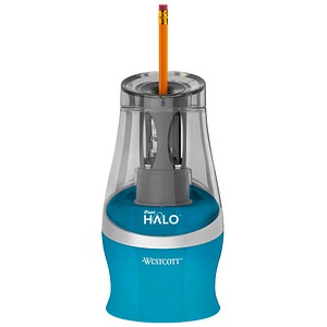 WESTCOTT elektrischer Anspitzer iPoint Halo blau von WESTCOTT