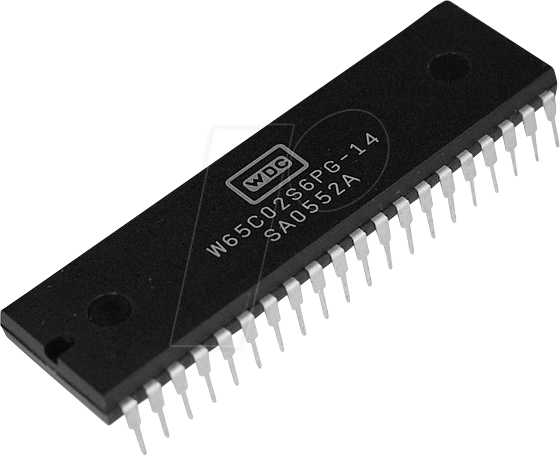 W65C02S6TPG-14 - 8-Bit 65x Mikroprozessor, 14 MHz,1,8-5,25 V,PDIP-40 von WESTERN DESIGN CENTER