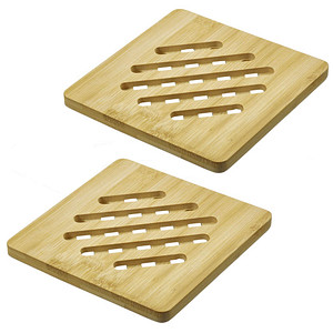 2 WESTMARK Untersetzer Tapas + Friends hellbraun 17,0 x 17,0 cm von WESTMARK