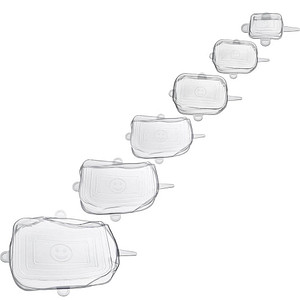 WESTMARK Frischhaltedeckel-Set Silikon Square transparent, 1 Set WESTMARK Frischhaltedeckel-Set Silikon Square transparent, 1 Set von WESTMARK