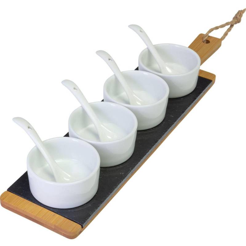 WESTMARK Tapas + Friends Tapas-Set weiß/braun, grau von WESTMARK