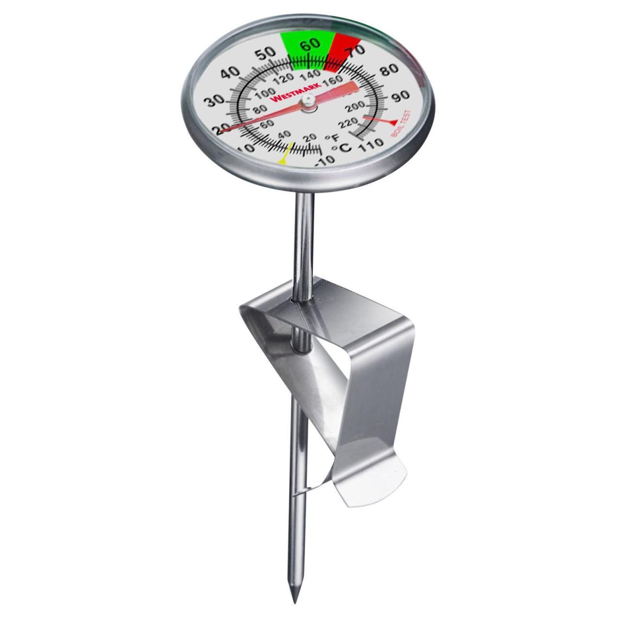 WESTMARK Thermometer Milch-Thermomter mit Clip silber von WESTMARK