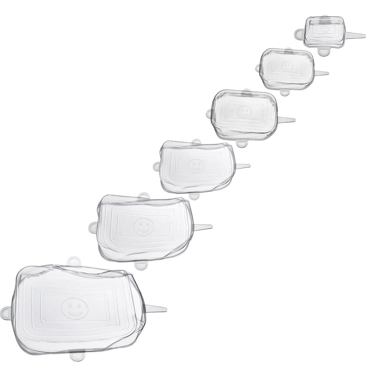 WESTMARK Frischhaltedeckel-Set Silikon Square transparent WESTMARK Frischhaltedeckel-Set Silikon Square transparent von WESTMARK