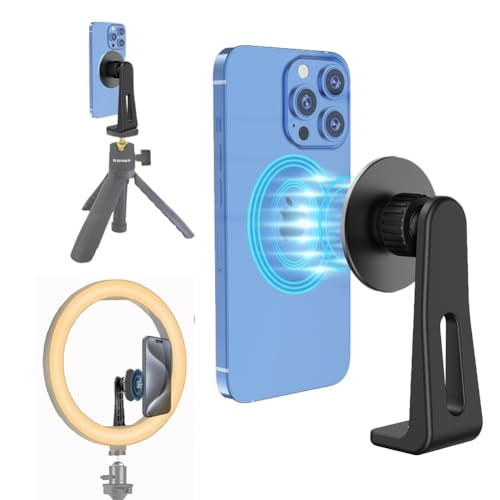 WEWOGA Magnetisch Stativ Telefon Einhängen mit 1/4" Magnetisch Telefon Halter Adapter für Füllen Licht Magnetisch Telefon Stativ Klemme Kompatibel für iPhone 15 14 13 12 Pro Max Plus Alle Telefone WEWOGA Magnetisch Stativ Telefon Einhängen mit 1/4" Magnetisch Telefon Halter Adapter für Füllen Licht Magnetisch Telefon Stativ Klemme Kompatibel für iPhone 15 14 13 12 Pro Max Plus Alle Telefone von WEWOGA