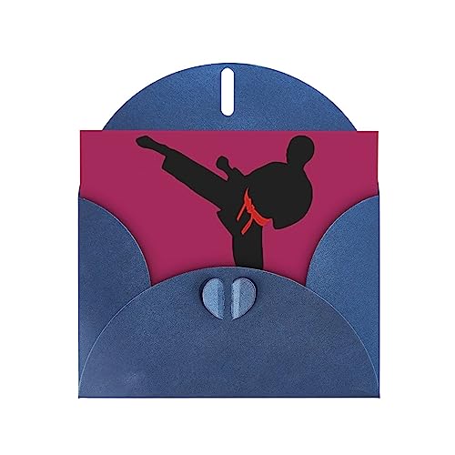 Karate Boy Veränderbare Gürtel Farbe Grußkarten, Urlaub Grußkarte Einzigartige Umschläge für DIY Karten Hochzeit Geburtstag Einladungen von WEYEZE