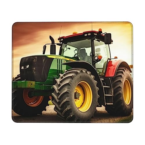 WEYEZE Mousepad mit rutschfester Gummiunterseite mit Nahtkante Traktor-Thema-Druck Laptop Büro Spiel Arbeit Mauspad WEYEZE Mousepad mit rutschfester Gummiunterseite mit Nahtkante Traktor-Thema-Druck Laptop Büro Spiel Arbeit Mauspad von WEYEZE