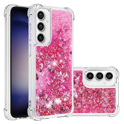 Galaxy S23 FE Glitzer Flüssig Handyhülle Damen, Silikon TPU Schutztasche Kratzfest Hülle Glitzer Flüssig Bewegende Treibsand Handytasche Bumper Case Kompatibel mit Samsung Galaxy S23 FE, Bling Rosa Galaxy S23 FE Glitzer Flüssig Handyhülle Damen, Silikon TPU Schutztasche Kratzfest Hülle Glitzer Flüssig Bewegende Treibsand Handytasche Bumper Case Kompatibel mit Samsung Galaxy S23 FE, Bling Rosa von WFCKPQF