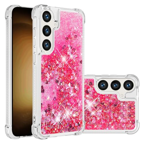 Galaxy S24 FE Glitzer Flüssig Handyhülle Damen, Silikon TPU Schutztasche Kratzfest Hülle Glitzer Flüssig Bewegende Treibsand Handytasche Bumper Case Kompatibel mit Samsung Galaxy S24 FE, Bling Rosa Galaxy S24 FE Glitzer Flüssig Handyhülle Damen, Silikon TPU Schutztasche Kratzfest Hülle Glitzer Flüssig Bewegende Treibsand Handytasche Bumper Case Kompatibel mit Samsung Galaxy S24 FE, Bling Rosa von WFCKPQF