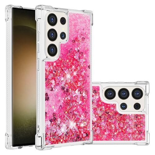 Galaxy S25 Ultra Bling Flüssig Handyhülle Damen, Silikon Schutztasche Kratzfest Hülle Glitzer Flüssig Bewegende Treibsand Handytasche Bumper Case Kompatibel mit Samsung Galaxy S25 Ultra, Bling Rosa Galaxy S25 Ultra Bling Flüssig Handyhülle Damen, Silikon Schutztasche Kratzfest Hülle Glitzer Flüssig Bewegende Treibsand Handytasche Bumper Case Kompatibel mit Samsung Galaxy S25 Ultra, Bling Rosa von WFCKPQF