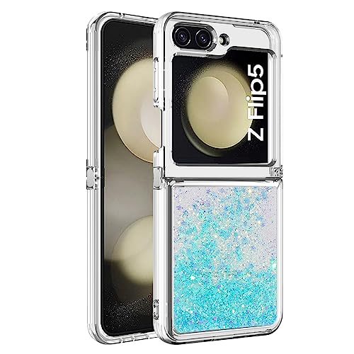 Galaxy Z Flip5 5G Glitzer Flüssig Hülle Mädchen, Transparent TPU Schutz Tasche Fallschutz Handyhülle Bling Quicksand Bumpercase Ultradünne Silikon Schutzhülle Kompatibel mit Samsung Galaxy Z Flip5 5G Galaxy Z Flip5 5G Glitzer Flüssig Hülle Mädchen, Transparent TPU Schutz Tasche Fallschutz Handyhülle Bling Quicksand Bumpercase Ultradünne Silikon Schutzhülle Kompatibel mit Samsung Galaxy Z Flip5 5G von WFCKPQF