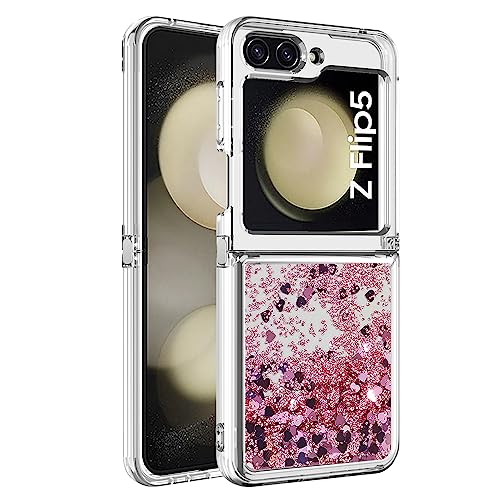 Galaxy Z Flip5 5G Silikon Schutzhülle Glitzer, Handyhülle Glitzer Flüssig Bewegende Treibsand Schutztasche Schutzcase Stoßfest Vergilbungsbeständig Handycover Kompatibel mit Samsung Galaxy Z Flip5 5G Galaxy Z Flip5 5G Silikon Schutzhülle Glitzer, Handyhülle Glitzer Flüssig Bewegende Treibsand Schutztasche Schutzcase Stoßfest Vergilbungsbeständig Handycover Kompatibel mit Samsung Galaxy Z Flip5 5G von WFCKPQF
