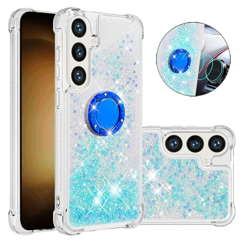 Glitzer Flüssig Hülle Silikon für Galaxy S25 Plus, Transparent TPU Schutz Tasche Fallschutz Handyhülle mit Ständer Bling Quicksand Bumpercase Silikon Schutzhülle Kompatibel mit Samsung Galaxy S25 Plus Glitzer Flüssig Hülle Silikon für Galaxy S25 Plus, Transparent TPU Schutz Tasche Fallschutz Handyhülle mit Ständer Bling Quicksand Bumpercase Silikon Schutzhülle Kompatibel mit Samsung Galaxy S25 Plus von WFCKPQF