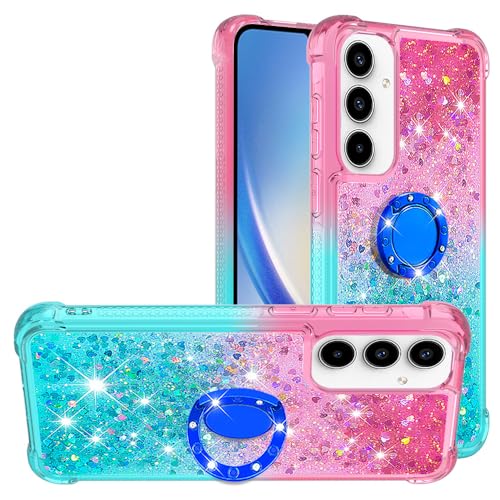 Glitzer Flüssig Hülle für Galaxy A35, Silikon Handyhülle mit Ständer Glitzersteine Flüssigkeit Schutztasche Kratzfest Handycover Vergilbungsbeständig Handytasche kompatibel mit Samsung Galaxy A35 Glitzer Flüssig Hülle für Galaxy A35, Silikon Handyhülle mit Ständer Glitzersteine Flüssigkeit Schutztasche Kratzfest Handycover Vergilbungsbeständig Handytasche kompatibel mit Samsung Galaxy A35 von WFCKPQF