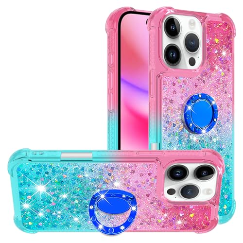 Glitzer Flüssig Hülle kompatibel mit iPhone 16 Pro mit Ständer, Silikon Handyhülle Glitzersteine Flüssigkeit Schutztasche Kratzfest Handycover Vergilbungsbeständig kompatibel mit iPhone 16 Pro Glitzer Flüssig Hülle kompatibel mit iPhone 16 Pro mit Ständer, Silikon Handyhülle Glitzersteine Flüssigkeit Schutztasche Kratzfest Handycover Vergilbungsbeständig kompatibel mit iPhone 16 Pro von WFCKPQF