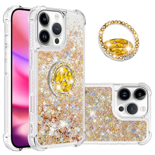 Glitzer Handyhülle kompatibel mit iphone 16 Pro Flüssig Schutzhülle mit Ständer, Weich Silikon Schutztasche Glitzer Flüssigkeit Hülle Transparent Handytasche Stoßfest kompatibel mit iphone 16 Pro Glitzer Handyhülle kompatibel mit iphone 16 Pro Flüssig Schutzhülle mit Ständer, Weich Silikon Schutztasche Glitzer Flüssigkeit Hülle Transparent Handytasche Stoßfest kompatibel mit iphone 16 Pro von WFCKPQF