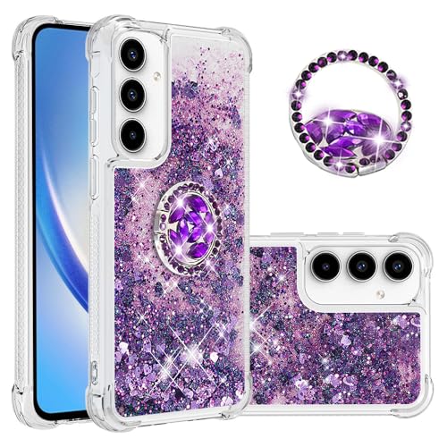 Glitzer Hülle für Galaxy A56 Flüssig Handytasche, Ultra Slim Silikon Schutzhülle Rotating Ring Ständer Durchsichtige Handyhülle Glitzer Flüssig Cover Kratzfest Kompatibel mit Samsung Galaxy A56 Glitzer Hülle für Galaxy A56 Flüssig Handytasche, Ultra Slim Silikon Schutzhülle Rotating Ring Ständer Durchsichtige Handyhülle Glitzer Flüssig Cover Kratzfest Kompatibel mit Samsung Galaxy A56 von WFCKPQF