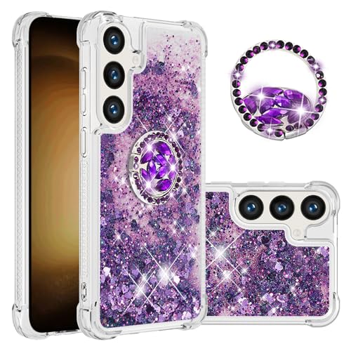 Glitzer Hülle für Galaxy S24 FE Flüssig Handytasche, Ultra Slim Silikon Schutzhülle Rotating Ring Ständer Durchsichtige Handyhülle Glitzer Flüssig Cover Kratzfest Kompatibel mit Samsung Galaxy S24 FE Glitzer Hülle für Galaxy S24 FE Flüssig Handytasche, Ultra Slim Silikon Schutzhülle Rotating Ring Ständer Durchsichtige Handyhülle Glitzer Flüssig Cover Kratzfest Kompatibel mit Samsung Galaxy S24 FE von WFCKPQF