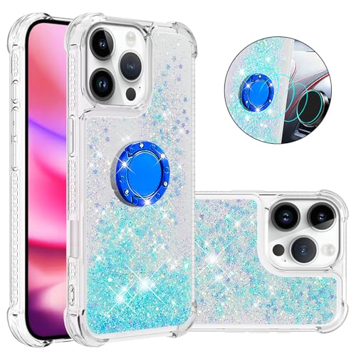 Glitzer Schutz Hülle kompatibel mit iPhone 16 Pro Max Plus, Silikon Handyhülle mit Ringständer Stoßfest Handytasche Blingmeister Flüssigkeit Schutzcase Schlanke kompatibel mit iphone 16 Pro Max Glitzer Schutz Hülle kompatibel mit iPhone 16 Pro Max Plus, Silikon Handyhülle mit Ringständer Stoßfest Handytasche Blingmeister Flüssigkeit Schutzcase Schlanke kompatibel mit iphone 16 Pro Max von WFCKPQF