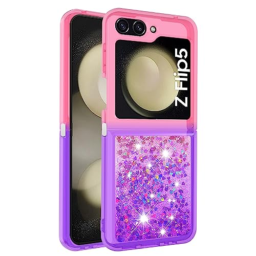Handyhülle Silikon für Galaxy Z Flip5 5G, Damen Glitzer Flüssigkeit Hülle TPU Schutzhülle Fallschutz Hülle Schlanke Durchsichtige Handytasche Kratzfest Case kompatibel mit Samsung Galaxy Z Flip5 5G Handyhülle Silikon für Galaxy Z Flip5 5G, Damen Glitzer Flüssigkeit Hülle TPU Schutzhülle Fallschutz Hülle Schlanke Durchsichtige Handytasche Kratzfest Case kompatibel mit Samsung Galaxy Z Flip5 5G von WFCKPQF