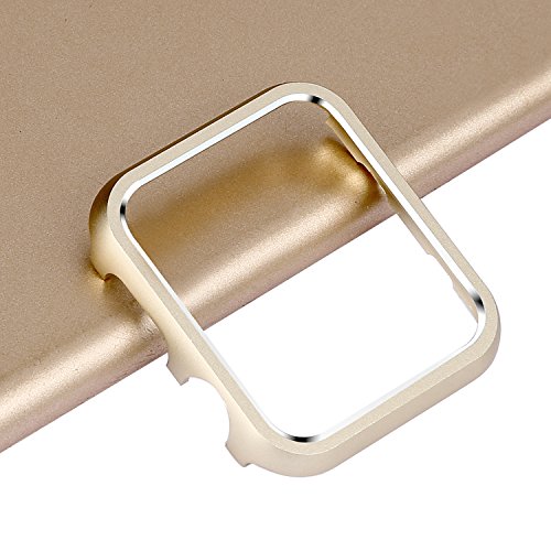 Hülle Edelstahl Kompatibel mit Apple Watch Series 10 42mm Gehäuse, Metall Schutzhülle Aluminium Bumper Case Kratzfest Stoßfeste Uhrengehäuse Schutzhülle Kompatibel mit iwatch 42mm Series 10, Gold Hülle Edelstahl Kompatibel mit Apple Watch Series 10 42mm Gehäuse, Metall Schutzhülle Aluminium Bumper Case Kratzfest Stoßfeste Uhrengehäuse Schutzhülle Kompatibel mit iwatch 42mm Series 10, Gold von WFCKPQF