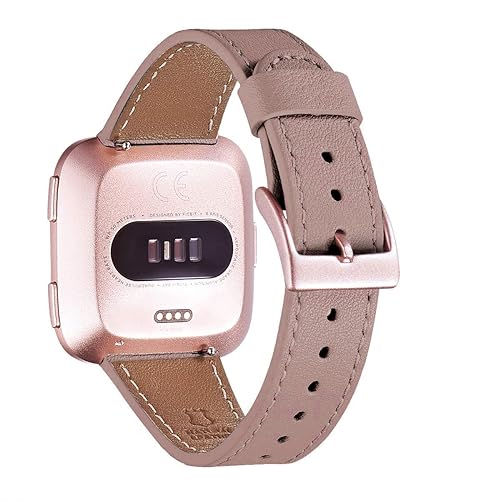 WFEAGL Ersatzarmband für Fitbit Versa/Versa 2/Versa Lite/Versa SE Fitness-Smartwatch (Laverder Band + Rosegold) von WFEAGL