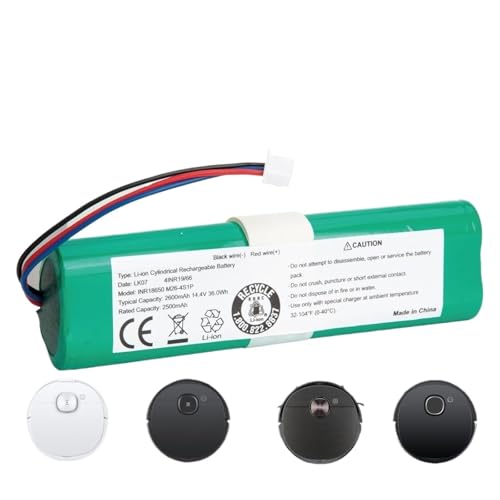 14,4 V, Kompatibel Mit Staubsaugerrobotern Der Serien Ecovacs Deebot, Ozmo 930/920/900/905 Und 937. Passend For Kehrroboter-Akku Mit Teilenummer S09-LI-148-3200(3600mAh) von WFEMUFVD