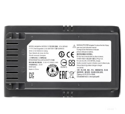 Kompatibel Mit Samsung, Jet60 Vs15t7032p4 JET65 VCA-SBTA60 JET70 VCA-SBT90E VS15T7032P4 VCA-SBT90 JET90 JET75 Staubsauger-Akku(Jet 3500mah) von WFEMUFVD
