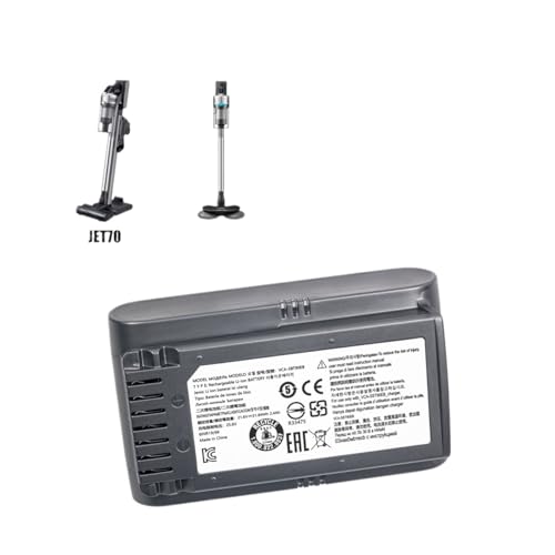 Staubsammler-Akku, Kompatibel Mit Samsung, Jet 60 VCA-SBTA60 VS15T7032P4 Akku JET 70 VCA-SBT90E/EB & JET75 JET90E VS9000 VCA-SBT90(JET70 Black) von WFEMUFVD