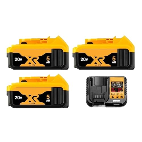 20 V/60 V 6,0 Ah Li-Ionen-Akku mit BDC112-Ladegerät – Kompatibel mit Dewalt DCB206/DCB205/DCB200-Werkzeugen – Hochleistungs-Ersatz for kabellose Rasenmäher, Bohrmaschinen und Outdoor-Geräte(5AH X3 cha 20 V/60 V 6,0 Ah Li-Ionen-Akku mit BDC112-Ladegerät – Kompatibel mit Dewalt DCB206/DCB205/DCB200-Werkzeugen – Hochleistungs-Ersatz for kabellose Rasenmäher, Bohrmaschinen und Outdoor-Geräte(5AH X3 cha von WFGJSK
