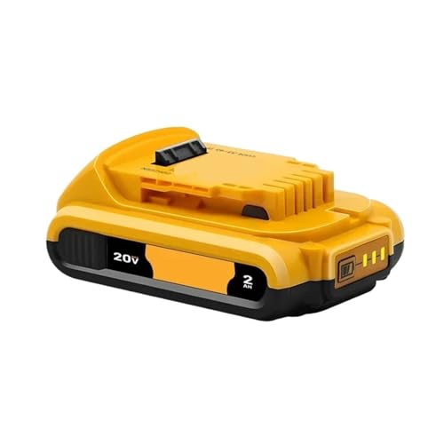20V/60V 6,0 Ah Li-Ionen-Akku mit BDC112-Ladegerät – Kompatibel mit Dewalt DCB206/DCB200-Werkzeugen – Hochleistungs-Ersatz for kabellose Rasenmäher, Bohrmaschinen und Outdoor-Geräte(Battery 2AH X1) von WFGJSK