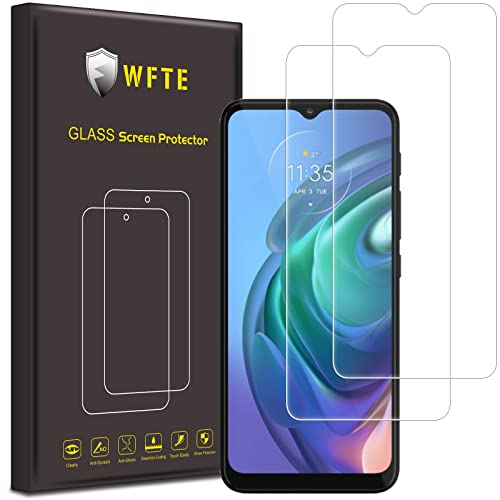 [2 Stück] WFTE Motorola Moto G10/G30/G9 Play/G10 Power/Mote Defy 2021 Panzerglas Schutzfolie 9H Härte, Anti-Kratzen, Anti-Öl, Anti-Bläschen Schutzfolie Displayschutzfolien von WFTE