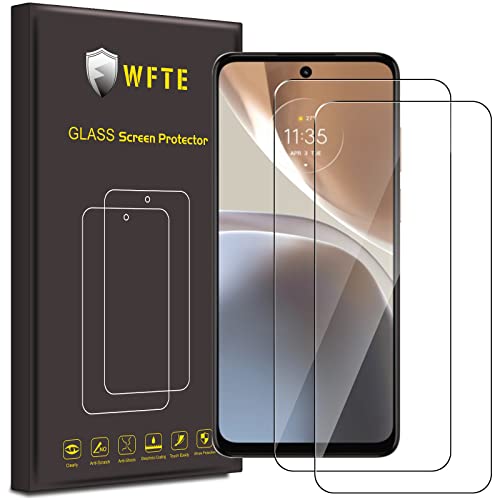 WFTE [2 Stück Schutzfolie Kompatibel für Motorola Moto G32 Panzerglas Schutzfolie 9H Härte, Anti-Kratzen, Anti-Öl, Anti-Bläschen Schutzfolie Displayschutzfolien von WFTE
