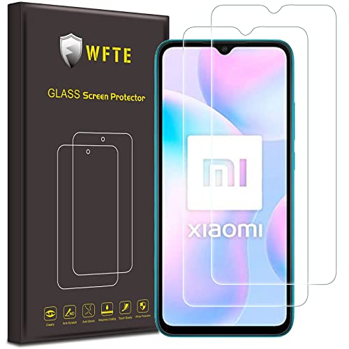 WFTE [2 Stück Schutzfolie Kompatibel mit Xiaomi Redmi 9A/Redmi 9AT/Redmi 9C/Redmi A1 Schutzfolie 9H Härte, Anti-Kratzen, Anti-Öl, Anti-Bläschen Schutzfolie Displayschutzfolien von WFTE