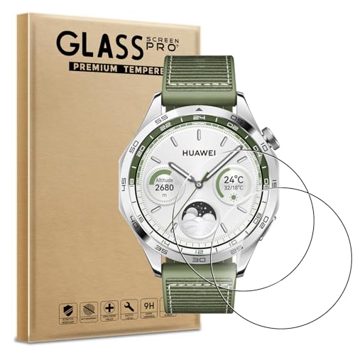 WFTE [2 Stück Schutzfolie Kompatibel für Huawei Watch GT 4 46mm/GT 5/Watch 5 46MM Panzerglas Schutzfolie 9H Härte, Anti-Kratzen, Anti-Öl, Anti-Bläschen Schutzfolie Displayschutzfolien WFTE [2 Stück Schutzfolie Kompatibel für Huawei Watch GT 4 46mm/GT 5/Watch 5 46MM Panzerglas Schutzfolie 9H Härte, Anti-Kratzen, Anti-Öl, Anti-Bläschen Schutzfolie Displayschutzfolien von WFTE
