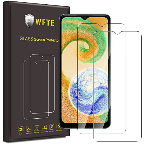 WFTE [2 Stück Schutzfolie für Samsung Galaxy A04S/M13 5G/A04/A03S Panzerglasfolie Glasfolie 9H Härte, Anti-Kratzen, Anti-Bläschen Displayschutzfolien Panzer Schutz Glas für Galaxy M13 5G/A04S/A04/A03S von WFTE