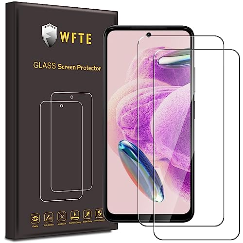 WFTE [2 Stück Schutzfolie für Xiaomi Redmi Note 12s Panzerglas Glasfolie 9H Härte, Anti-Kratzen, Anti-Bläschen Displayschutzfolien Panzer Schutz Glas für Xiaomi Redmi Note 12s von WFTE